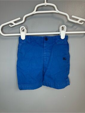 Burberry boys blue chino shorts elastic waist size 12 months